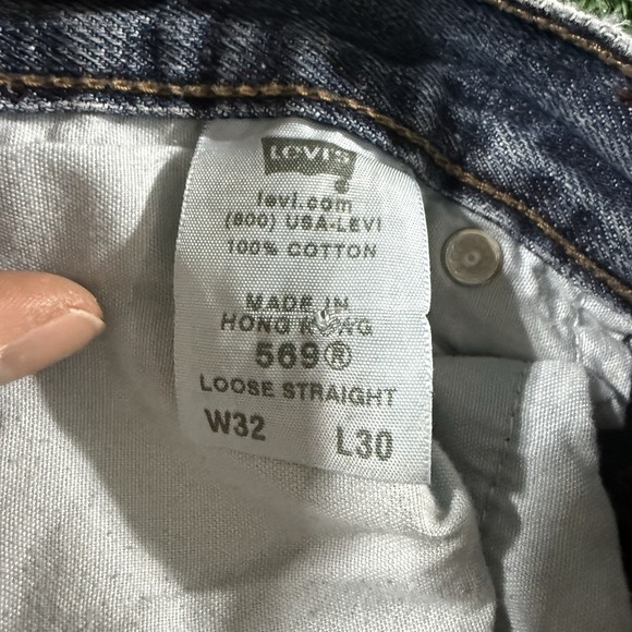 Vtg Levi 569 Loose Straight Jeans Mens 32x30 **Meas 32x31 Blue Denim Cotton Y2K - Picture 15 of 15
